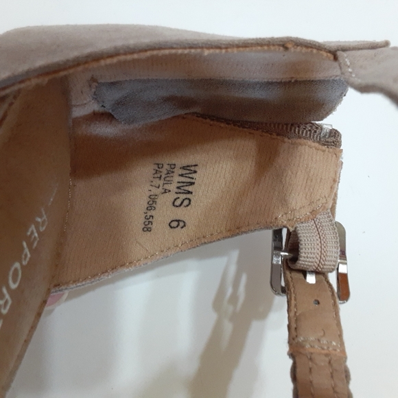 Report "PAULA" Womens Size 6 strappy open toe sandal shoes, 3" chunky heels - Picture 11 of 11